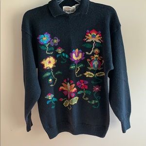 Beautiful Vintage Collared Women’s Sweater